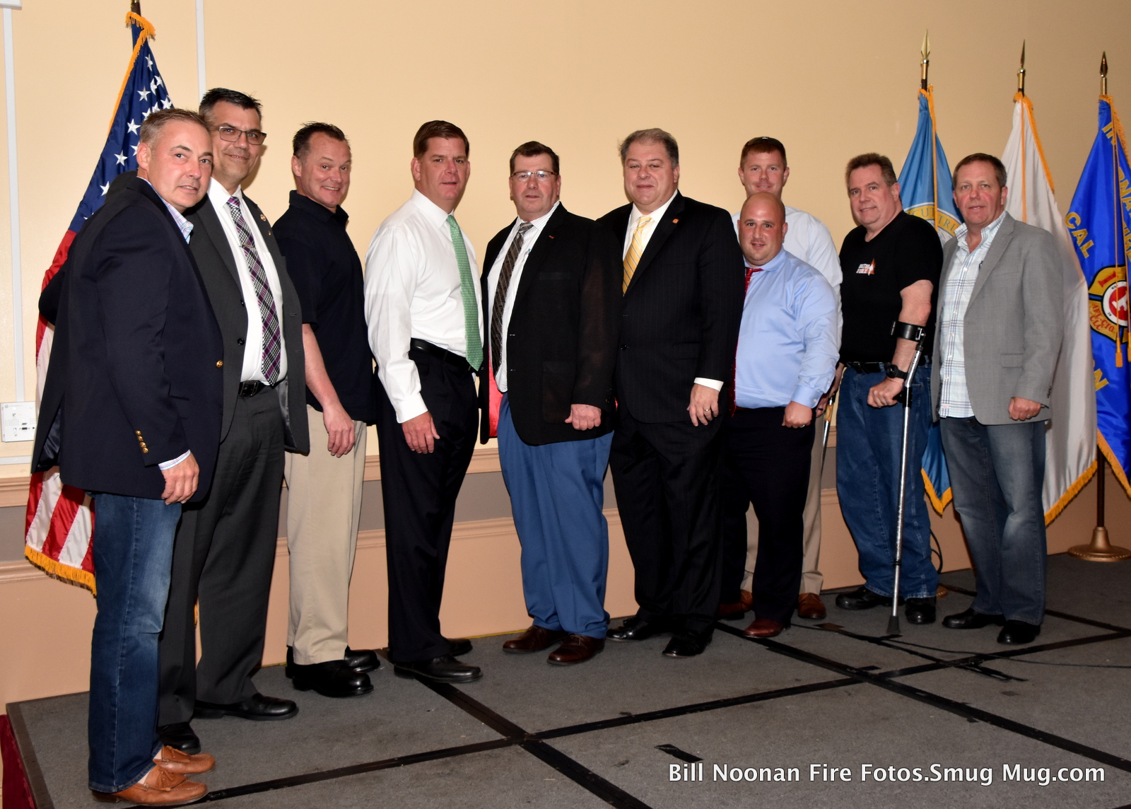 Boston Firefighters Local 718 with Mayor Marty Walsh