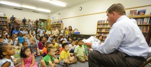 Mayor Marty Walsh reads to Boston children